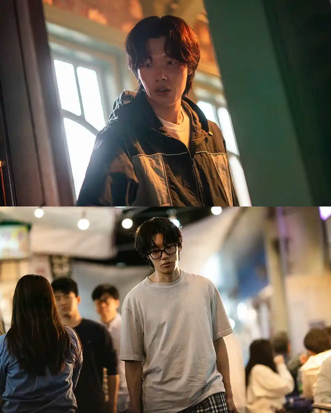 넷플릭스 들쥐에서 소설가 문재 역 류준열의 서로 다른 두 장면