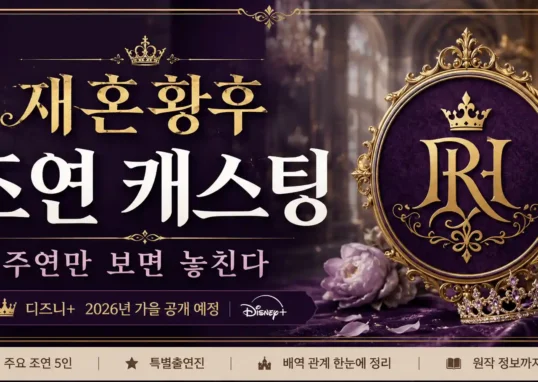 재혼황후 조연 캐스팅을 소개하는 대표 이미지